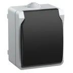                  ФОРС Розетка наружная с заземлением с крышкой IP54
               