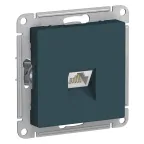                  Розетка ATLASDESIGN компьютерная RJ45 механизм изумруд
               