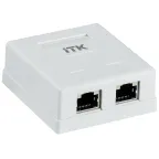                  Розетка информационная настенная RJ45 кат. 6 FTP 2-порт
               