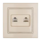 Розетка RJ-45+Phone СП бежевый Минск