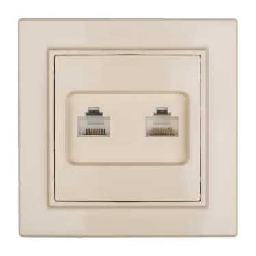 Розетка RJ-45+Phone СП бежевый Минск