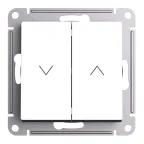                  ATLASDESIGN 2-клавишный ВЫКЛЮЧАТЕЛЬ ЖАЛЮЗИ, 10А, мех., БЕЛЫЙ
               
