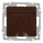 Розетка Intro Accent 6-203-10 2P+E Schuko с крышкой, 16А-250В, IP20, СУ, AL/CU, венге