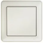 W59 Розетка скрытая с заземлением с крышкой IP44 белая