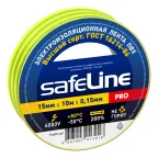                 Изолента ПВХ желто-зеленая 15мм 10м Safeline
               