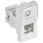 Розетка компьютерная RJ45 UTP категория 5e 1 модуль