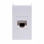 VIVA Розетка компьютерная RJ45 1 модуль категория 5е белая