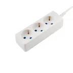 Удлинитель PROconnect 3 гнезда, 3 м, 3х0.75 мм, с/з, белый