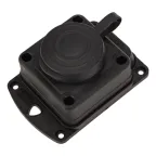 Розетка штепсельная влагозащищенная стационарная ОУ, 2P+PE 230V,16 А, IP44 каучук, REXANT