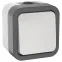 Переключатель одноклавишный TORS 10А IP55 белый