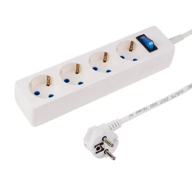 Фильтр сетевой PROconnect STANDARD 4 гнезда, 3 м, 3х0.75 мм, с/з, белый