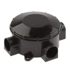                  Коробка распаячнаяKOR-70-35-3-b открытой установки трехрожковая черная IP42
               