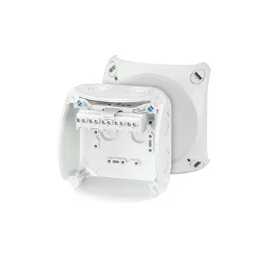 Коробка клеммная 5 положений до 6мм2 104х104х70 IP66/67 серая стойкая к УФ