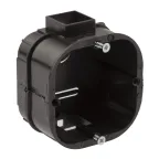                  Коробка установочная KUTS-60-60-43-s-black усиленная для твердых стен саморезы стыковочные узлы черная IP20
               