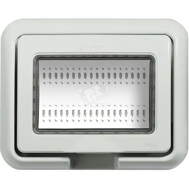 Крышка влагозащитная IP55 Idrobox серый RAL7035 3 модуля