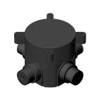 Коробка установочная д/монолит.стр-ва 75х70мм с крышкой 4 вывода IP44