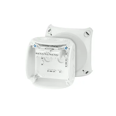 Коробка клеммная 5 положений до 4мм2 104х104х70 IP66/67 серая стойкая к УФ