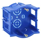                  Подрозетник промежуточный UniPost 68х45мм для твердых стен синий IP30 (160/3200)
               
