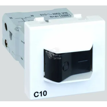 Connect Термомагнитный автомат 10A K45 45x45мм графит