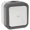 Переключатель одноклавишный с индикацией TORS 10А IP55 белый