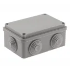 Коробка распаячная KORv-120-80-50-6g открытой установки на винтах 6 гермовводов IP55