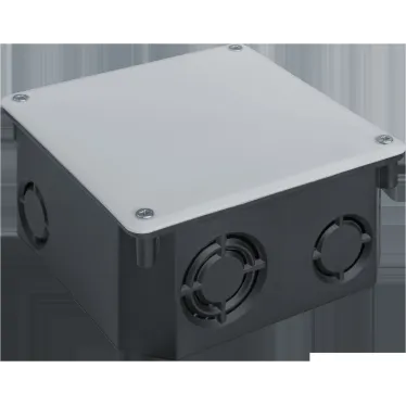 Коробка NSS-DB-SW-100-100-50-BL распаячная скрытого монтажа с крышкой черная 100х100х50