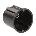                  Коробка установочная KUP-73-73-m-black для полых стен саморезы металлические лапки черная IP20
               