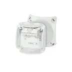 Коробка клеммная 104х104х70 мембраны 5-пол. 0.75-4 кв.мм серая РР IP66