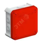                  Коробка распаячная T60 114x114x57 красная крышка
               