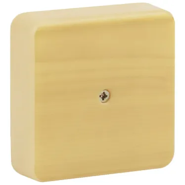Коробка распаячная 75х75х20 (без клеммы) сосна IP40 (100/3000)