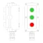 Взрывонепроницаемый пост управления из алюминия LCSD-03-B-MC-P1G(11)x1-P1G(11)x1-P1R(11)x1-PCMB-KA3MHK | LCSD21000104 | DKC