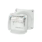 Коробка клеммная 130х130х77 мембраны 5-пол. 2.5-10 кв.мм серая PP IP66