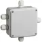 Коробка КМ41330 распаячная для открытой проводки 100х100х50мм IP55 (RAL7035 гермовводы PG9 5 шт)