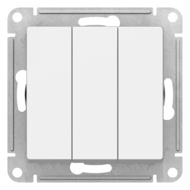 ATLASDESIGN 3-клавишный ВЫКЛЮЧАТЕЛЬ, сх.1+1+1, 10АХ, механизм, ЛОТОС