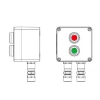 Взрывозащищенный пост управления из полиэстера CPE-P-03-(1xP1G(11)-1xP1R(11))-2xKA2MHK(C)1Ex d e IIC Т5 Gb / Ex tb IIIC T95°C Db IP66 / КЗ / ШЗ