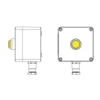                  Взрывозащищенный пост управления из полиэстера CPE-P-03-(1xLY(250))-1xKH2MHK(C)1Ex d e IIC Т5 Gb / Ex tb IIIC T95°C Db IP66 / КЗ
               