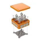 Коробка огнестойкая для о/п двухкомпонентная 60-0303-FR2.5-8 Е15-Е120 100х100х40