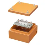                  Коробка стальная FS с гладкими стенками и клеммниками IP66 150х150х80мм 5р 450V 20A 10мм.кв
               