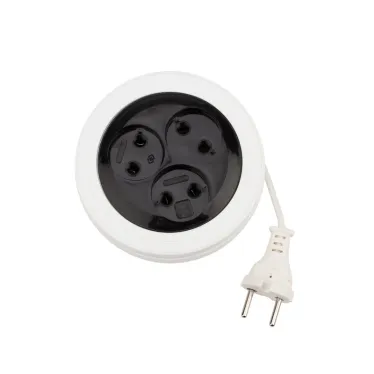 Удлинитель PROconnect STANDARD рулетка 3 м, 3 гнезда, 2х0.75 мм, б/з, белый