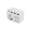 Тройник электрический 16А с/з + 2х2,5А + 3хUSB-A 2,4А + USB Type-C 3А, белый