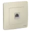 BLANCA скрытой установки розетка компьютерная RJ45, молочный