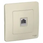                  BLANCA скрытой установки розетка компьютерная RJ45, молочный
               