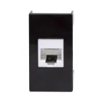                  Розетка RJ-45 категория 5E Viva 1 модуль черная
               