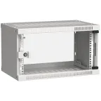                  Шкаф LINEA WE 6U 550x350мм дверь стекло серый
               