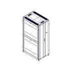 Шкаф Uniprom. 48U-800/1200. боковые панели 4шт. черный