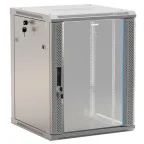                  Шкаф настенный 19-дюймовый 15U 775x600х600мм стеклянная дверь с перфорацией
               