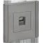 FORTE@PIANO Розетка компьютерная RJ45 кат.5E FP532 сталь IEK