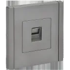 FORTE@PIANO Розетка компьютерная RJ45 кат.5E FP532 сталь IEK