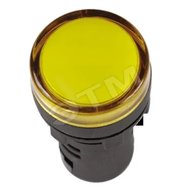 Лампа AD16DS(LED)матрица d16мм желтый 36В AC/DC