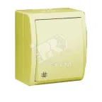 15 Aqua Выключатель проходной с 3-х мест (перекрёстный) с подсвет. IP54 10А 250В винт.заж. S15A с.кость